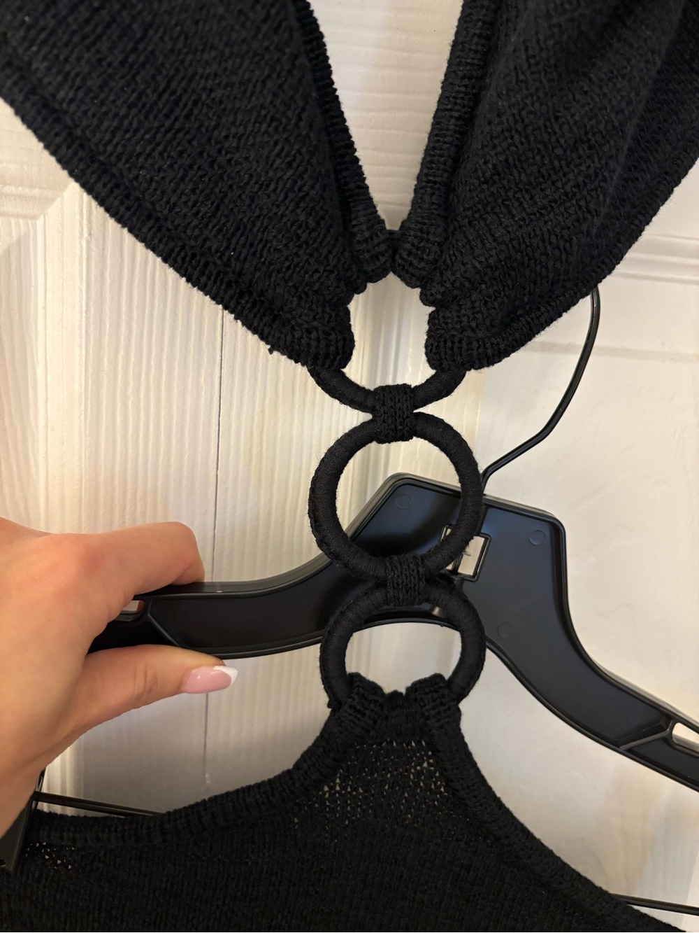 Cult Gaia Mert Ring Detail Knit Midi Dress in Black 🖤 - Picture 6 of 6
